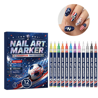 Nail Art Marker ⚽ Champion Fan Edition