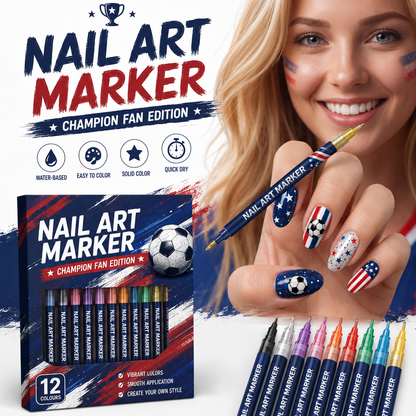 Nail Art Marker ⚽ Champion Fan Edition