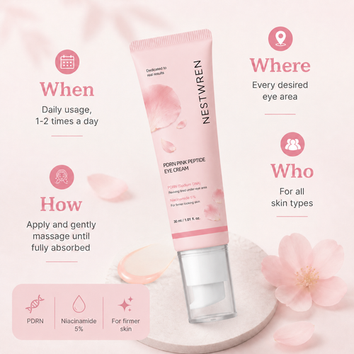 NESTWREN PDRN Pink Peptide Eye Cream🌸