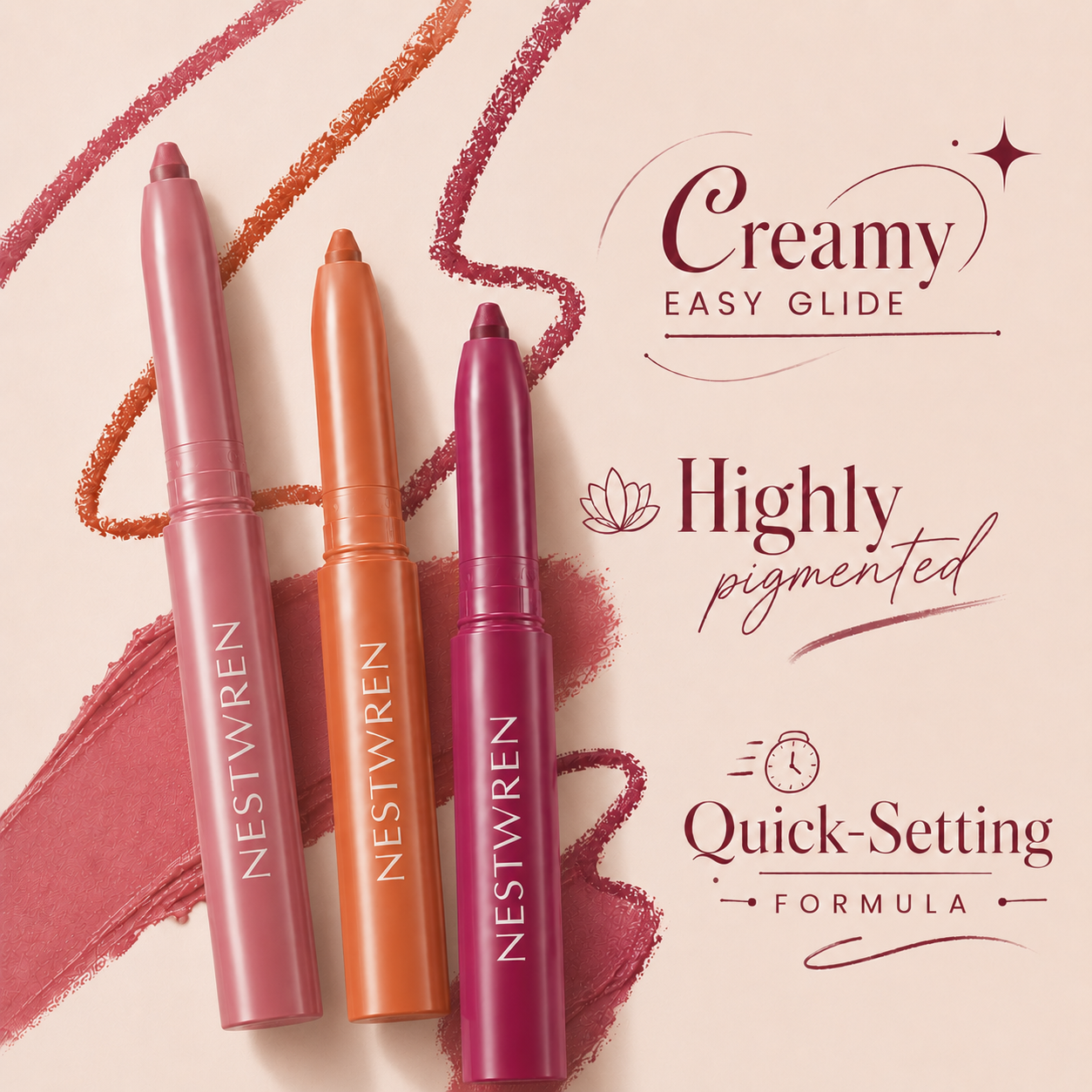 NEW！NESTWREN Matte Stain Lip Liner
