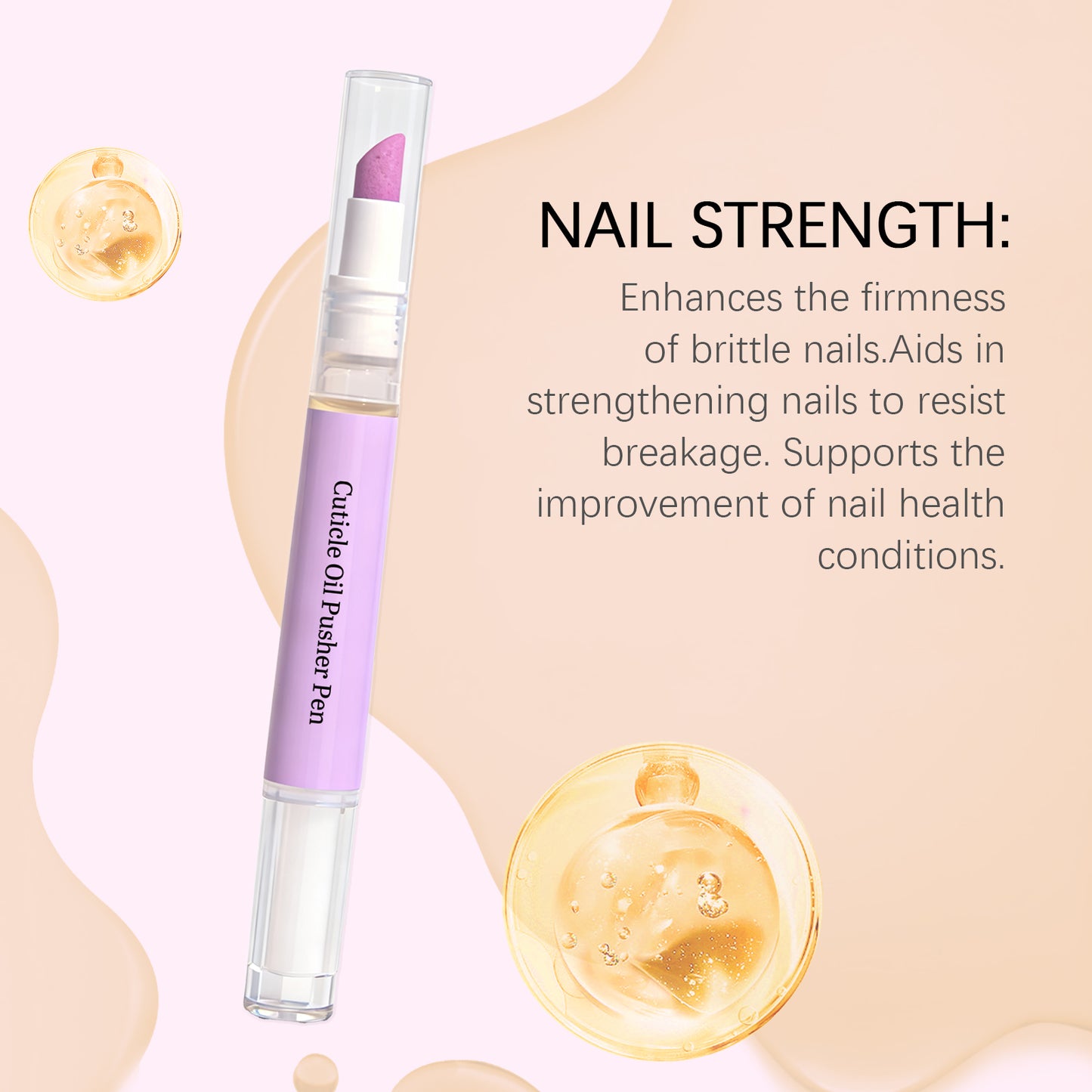 NESTWREN Portable Cuticle Oil Pusher Pen