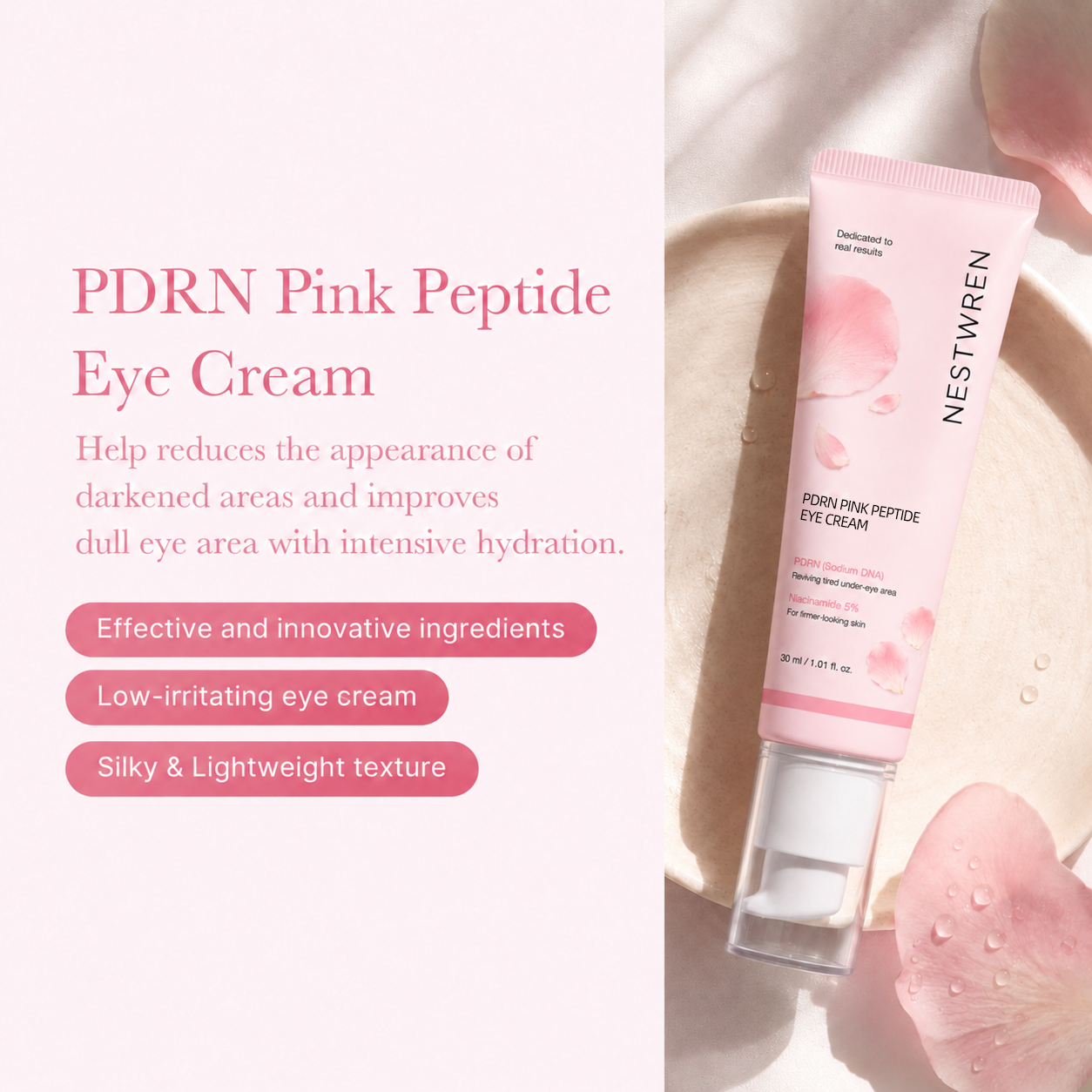 NESTWREN PDRN Pink Peptide Eye Cream🌸