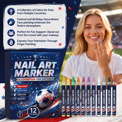 Nail Art Marker ⚽ Champion Fan Edition